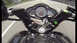 Modenas Pulsar NS200 Top Speed Test [upl. by Eiramyelhsa]