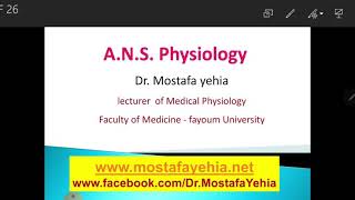 Physiology of Autonomic nervous system lecture 2 Dr Mostafa Yehia Autonomic ganglia [upl. by Ullyot862]