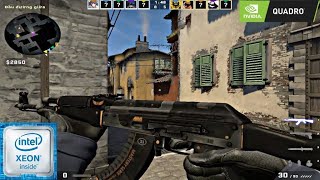 CSGO  QUADRO P2200  INTEL XEON [upl. by Vilma217]