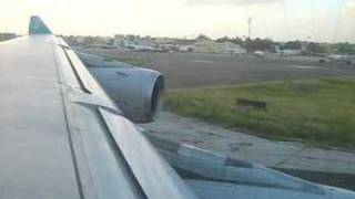 BWIA A340 landing in Barbados [upl. by Leta]