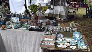 Kunstvoll Geformtes und Gebranntes – Töpfermarkt auf Burg Schönfels [upl. by Maidy742]