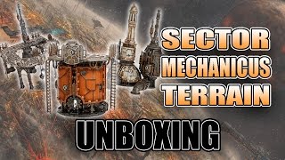 3 New Sector Mechanicus 40k Terrain Sets  UNBOXING [upl. by Johnnie]