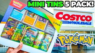 NEW COSTCO Pokemon Mini Tins 5 Pack [upl. by Grier913]