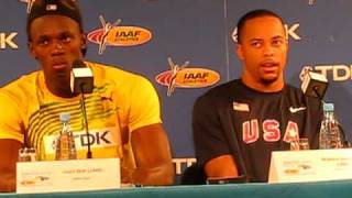 Usain Bolt Press Conference after His 1919 200m World Record Part I [upl. by Elmer853]