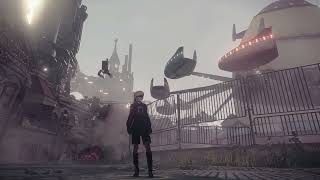 Nier Automata Amusement Park Route C Extended 1 Hour [upl. by Neelyaj53]