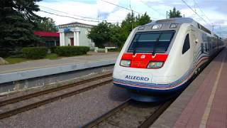 Allegro train arriving in Vyborg [upl. by Zared]