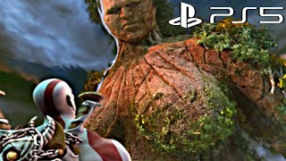 God of War PS5 GAIA TITAN Boss Fight Kratos Kills Gaia Mother of Titans PS5 Remaster 4K Ultra HD [upl. by Nwahsem]