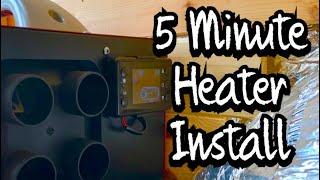 How to install a diesel heater in just 5 minutes [upl. by Ardin]