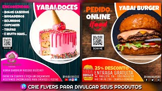 Como criar um FLYER para anunciar PRODUTOS em redes sociais  Faça pelo celuar app PicsArt [upl. by Clemen]