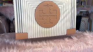 Unboxing Tory Burch Ella printed tote [upl. by Aicaca]