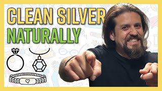 How To Clean Silver Jewelry or Silver Plate Naturally for Resale [upl. by Pucida719]