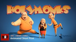 Funny CGI 3d Animated Short Film  HOLY MONKS  Family Animation Cartoon for Kids by Digital Rebel [upl. by Hege548]