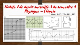 Modèle 1 de devoir surveillé physiquechimie N3 de S1 pour 2 BAC [upl. by Nnazil]