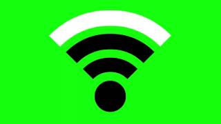 Free Green Screen Animated WIFI icon [upl. by Amaerd]