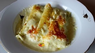 CANELONES RELLENOS POLLO CON ESPINACAS 3 PIMIENTAS  RECETALACACEROLADESILVANA  COLABORATIVO [upl. by Eceinert]