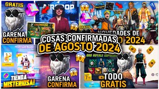 🔥7 COSAS y EVENTOS CONFIRMADOS que LLEGAN en AGOSTO 2024 a FREE FIRE 🤯 Agenda Semanal de free fire [upl. by Lazarus375]