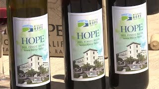 Limited edition pinot noir wine produced to help celebrate 10th Annual Day of Hope cancer [upl. by Josler]