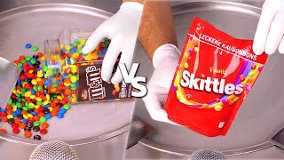 MampMs VS Skittles The SWEETEST Showdown ASMR [upl. by Rosalinde]