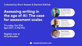 Assessing writing in the age of AI The case for assessment scales [upl. by Accire]