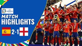 Spain vs England  21  Highlights  UEFA Euro 2024  england vs spain [upl. by Ashmead809]