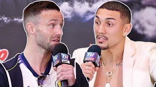 JOSH TAYLOR VS TEOFIMO LOPEZ • FULL FINAL PRESS CONFERENCE amp HEATED FACE OFF [upl. by Nivrem]