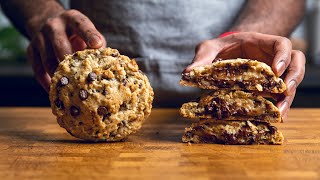 Vegan Levain Bakery Style Giant Chocolate Chip Cookie [upl. by Aisatsanna478]