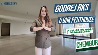 Godrej RKS Mumbai  5 BHK Penthouse Tour  Godrej Properties Chembur Project [upl. by Lazes]