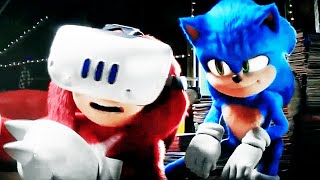 Sonic Shows Video Games Scene  KNUCKLES 2024 Movie CLIP HD [upl. by Lindsy]