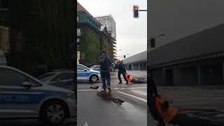 Police drag Just Stop Oil protester along road by their orange vest [upl. by Camel794]