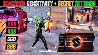 Free Fire Max Auto Headshot Trick 2023 Sensitivity  2gb 4gb 6gb Ram Headshot Sensitivity Setting [upl. by Eidolem889]