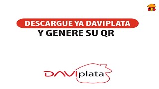 Descargue DaviPlata y genere su Qr  Banco Davivienda [upl. by Ennayhc]