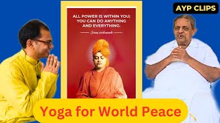 quotYoga for World Peace 🌿  Dr HR Nagendra Talks on Swami Vivekananda’s Global Messagequot [upl. by Akyeluz]