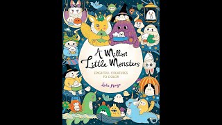 Flip Through A Million Little Monsters Coloring Book by Lulu Mayo [upl. by Juta955]