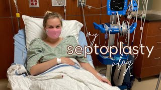 SEPTOPLASTY amp TURBINATE REDUCTION VLOG  my experience going to the ER amp getting a sinus infection [upl. by Parhe901]