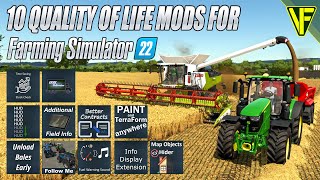 10 Must Have Quality Of Life Mods For Farming Simulator 22 [upl. by Nyasuh]