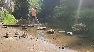 Chee Dale Stepping Stones  Monsal Trail  Hidden Wild Swim 4K 60fps Relaxing ASMR walk [upl. by Siuol685]