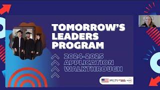 Tomorrows Leaders Program 20242025 Application Walkthrough [upl. by Raymund]