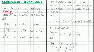 Espressioni irrazionali [upl. by Bose]