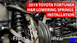 2019 Toyota Fortuner HampR Lowering Springs [upl. by Alrats]