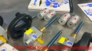 hand screw jack  small screw jacks lifting nuts  JTC25  mini screw jacks  miniature screw jack [upl. by Soneson]