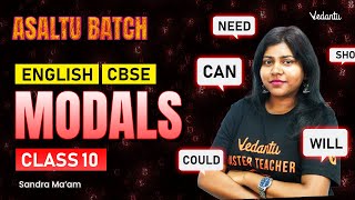 Modals  Class 10 English  CBSE 2025  Sandra Maam [upl. by Attinahs]