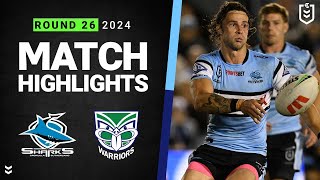 NRL 2024  Sharks v Warriors  Match Highlights [upl. by Nuoras142]