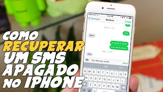 Como RECUPERAR SMS APAGADO no IPHONE [upl. by Tyler]