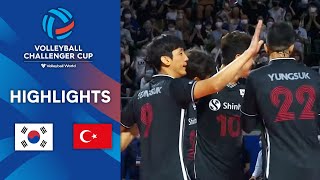 🇰🇷 KOR vs 🇹🇷 TÜR  Highlights Semi Finals  Mens Challenger Cup 2022 [upl. by Ahsirtap]