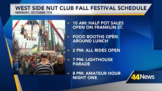 West Side Nut Club Fall Festival schedule of events on Monday [upl. by Benedetta112]