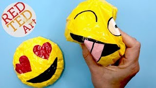 DIY Emoji Paper Squishy  SLOW Rising  How to Make a Squishy WITHOUT FOAM [upl. by Martella]