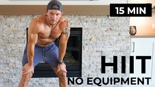 15 Minute HIIT Workout  No Equipment  High Intensity [upl. by Benetta]