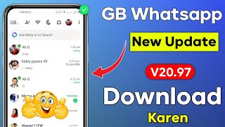 GB Whatsapp Finally New Version Download V2097 🤗 [upl. by Gottlieb]