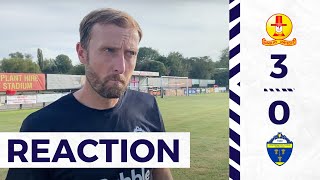 Banbury United 30 Warrington Town Mark Beesley reaction [upl. by Lered]