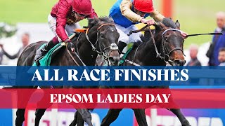 All Race Finishes from Epsom Ladies Day featuring the Betfred Oaks [upl. by Ferreby]